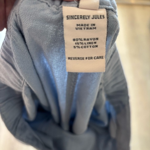 Sincerely Jules Blue/Gray Cargo Pants Size XL - Picture 6 of 6